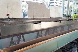 Stainless Steel Water Curtain Installation