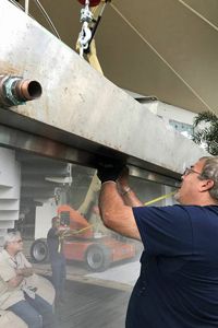 Stainless Steel Water Curtain Installation