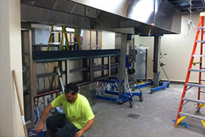 commercial kitchen hood installation