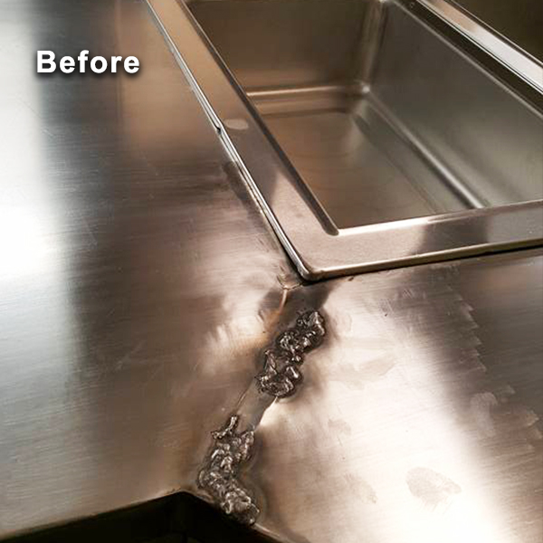 What's the best way to remove scratches from stainless steel sink? We just  got it installed and our painter scratched it up cleaning w Scott sponge  :(. : r/kitchenremodel