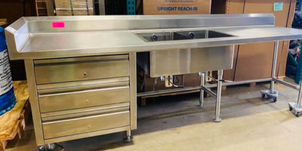 Stainless Steel Counter Drawer Modification Services