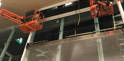 Stainless Steel Waterfall Installation
